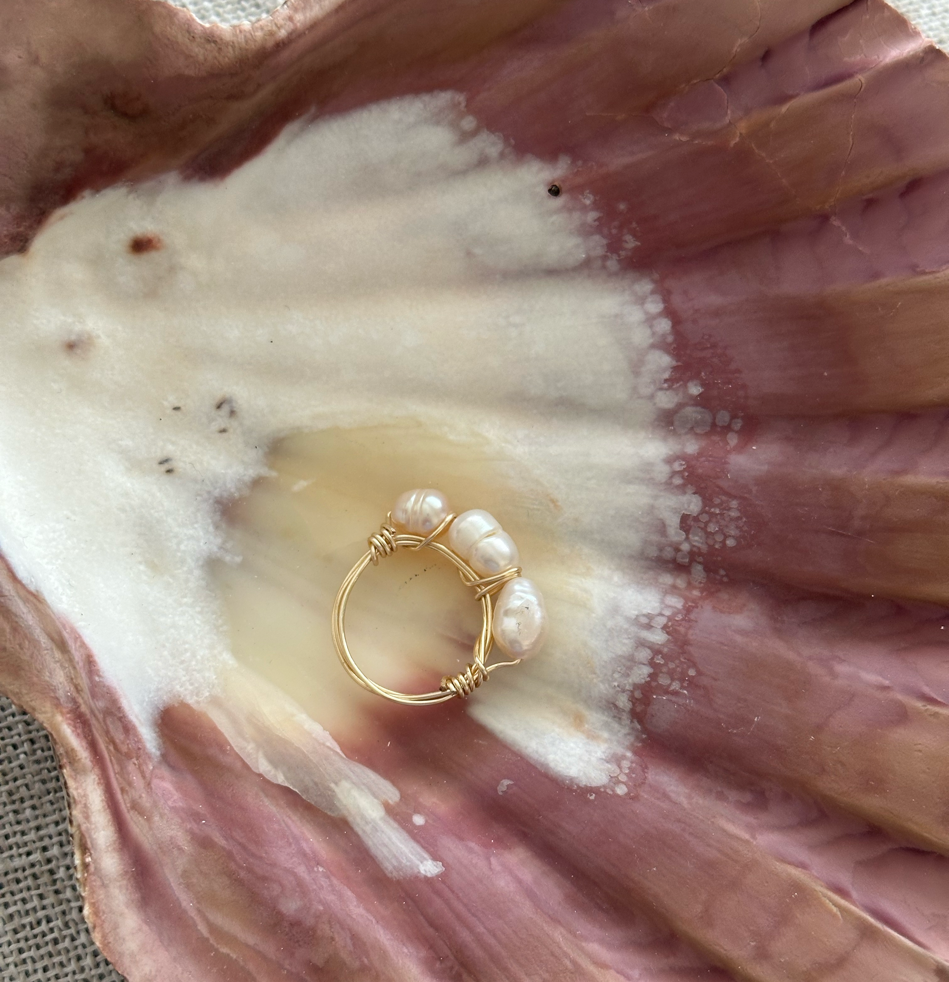 Fresh water pearl Ring