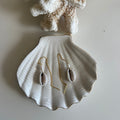 Cowrie pearl string earrings