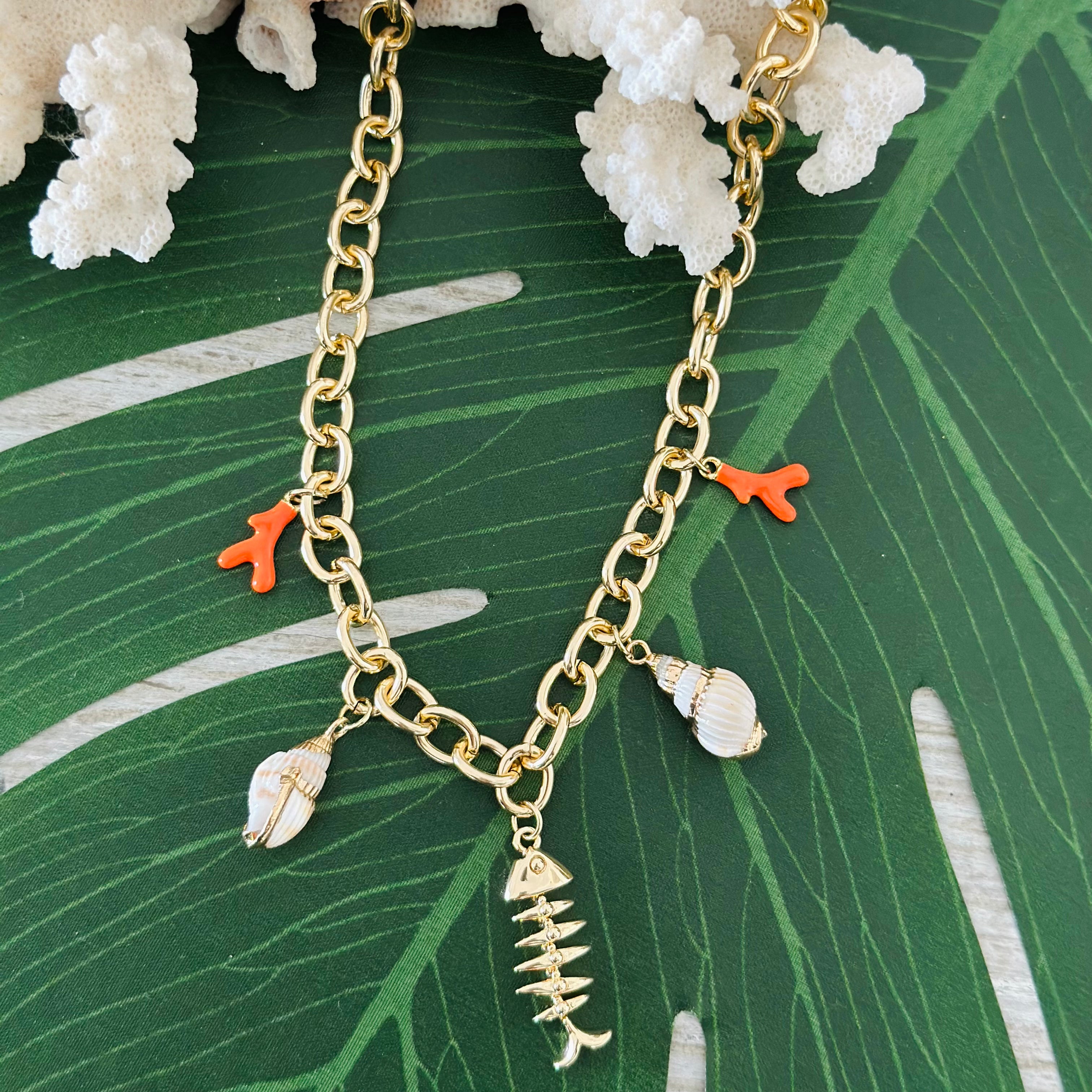 The Coral Charm Necklace