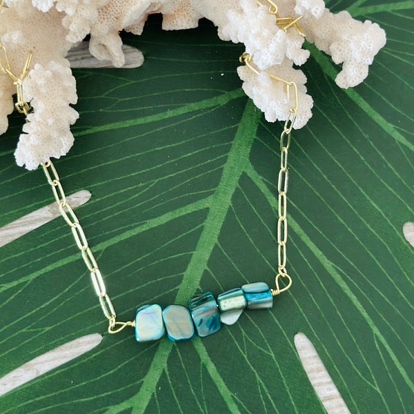 The Blue Pearl Necklace