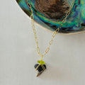 Sage Shark Tooth Necklace