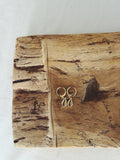 Gold Dainty Cowrie Hoops