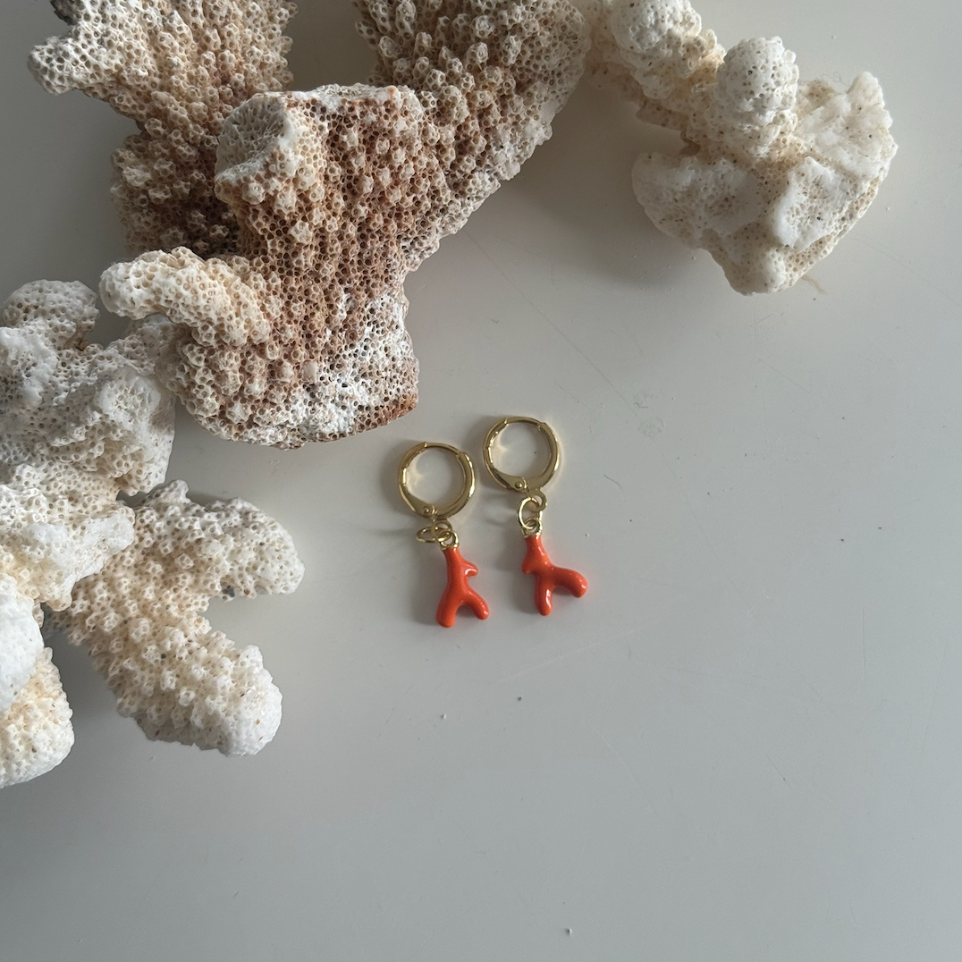 Coral Earrings