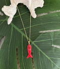 Red fishy necklace