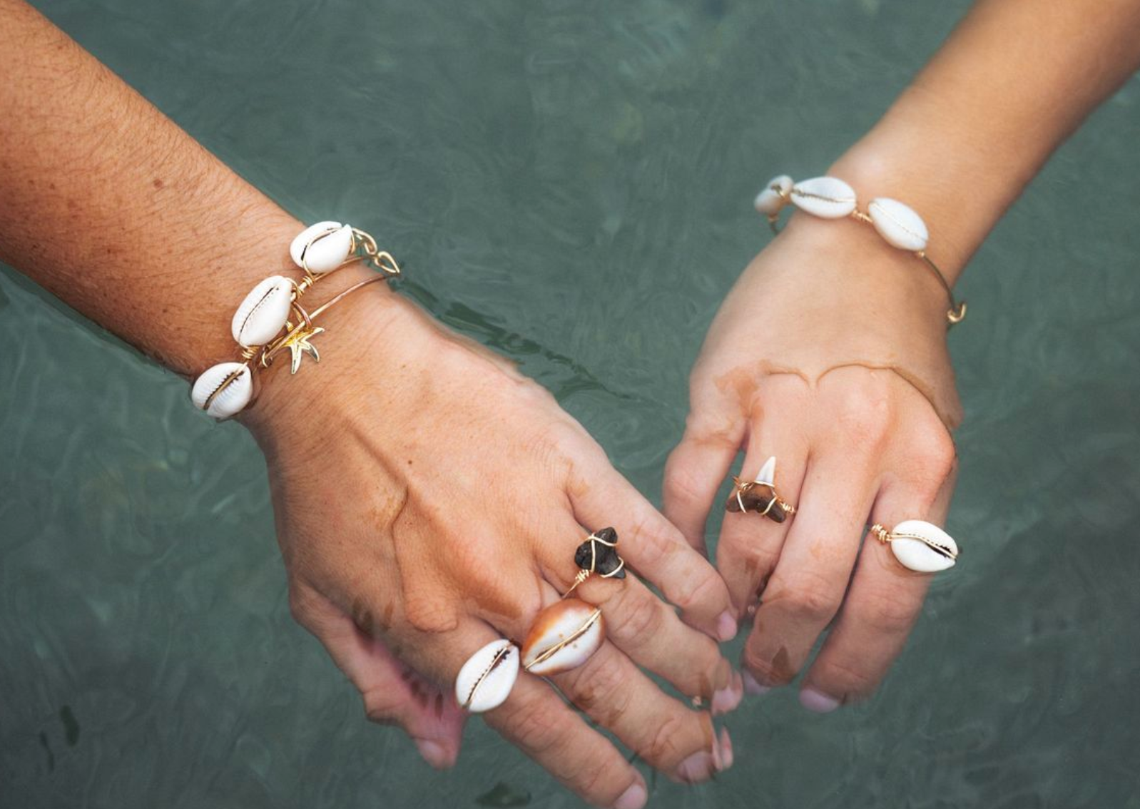 Beautiful Gold OCEAN RINGS !!