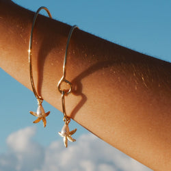 Starfish Pearl Bangle